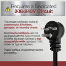 Portable Induction Cooktop 208-240V 3200W NSF Certified Commercial Range Countertop Burner Pro Chef Professional Hot Plate High Power 18/10 Stainless Steel Housing Schott Glass-5