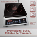 ChangBERT Professional Induction Cooktop, NSF Certified Countertop Burner, Large Coil for Even Heating, Precise Temperature Control, 10 Hours Timer, 1800W Powerful Hot Plate for Home & Commercial Use-4