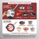 Portable Induction Cooktop, NSF Certified Pro Induction Hot Plate, Powerful 1800W with Large 8" Heating Coil, 18/10 Stainless Steel, 18 Temp Settings Commercial Grade Countertop Burner-7