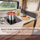 ChangBERT Built-in & Countertop Induction Cooktop, NSF-Certified Commercial Grade Single Induction Burner, Large 8” Heating Coil, Low Noise, Precise Temperature Control for Apartments RVs Food Station-5